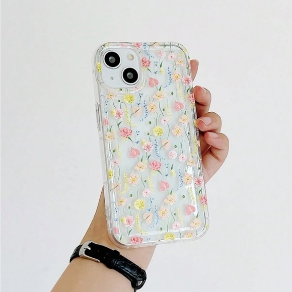 Other - ⚠️Clearance iPhone 14/Pro/Pro Max Clear Floral Phone Case